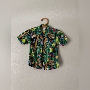 Kenzo Kids Jungle Print Hawaiian Shirt